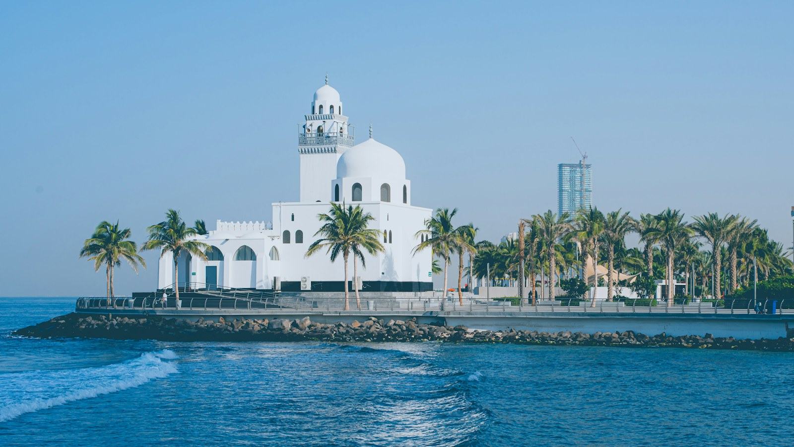 Al Rahma Mosque on the Jeddah waterfront